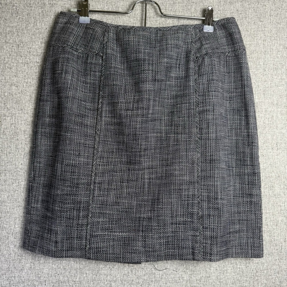 Banana Republic Tailored Tweed Pencil Skirt Navy Blue Lined Medium/Large 10